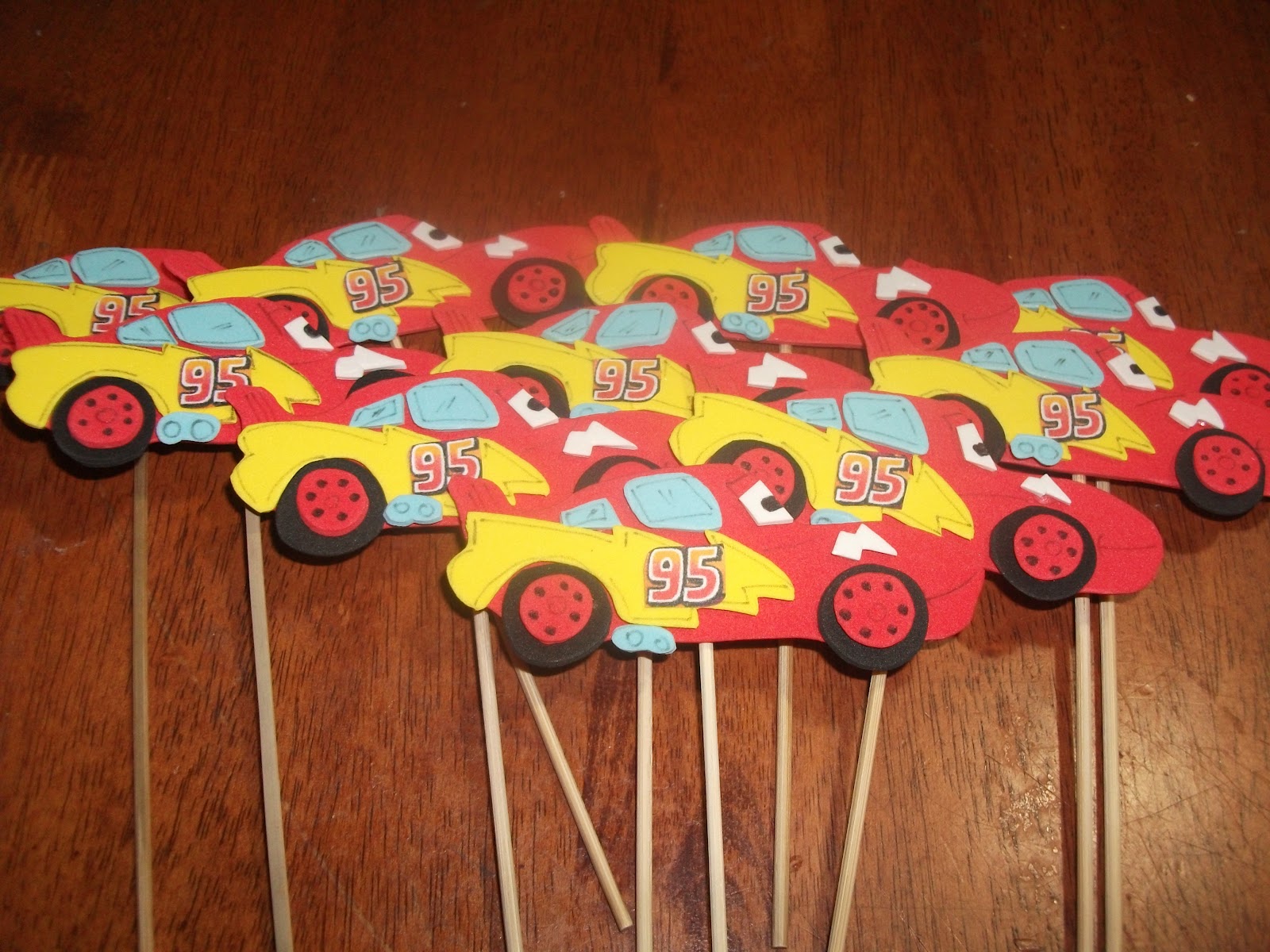 Mariposa Arte Manual: Cumpleaños de Cars