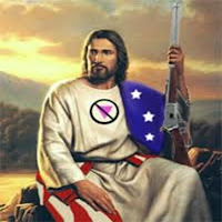 Jesus with gun