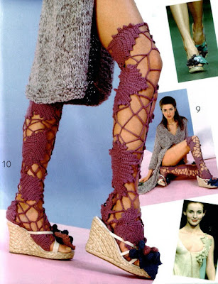 Irish Crochet Stockings 