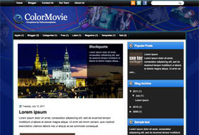 ColorMovie Blogger Template