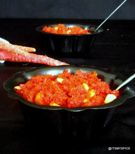 A very popular Indian sweet made with grated carrots.