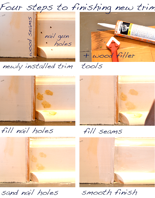a home in the making {renovate} finishing trim, correctly