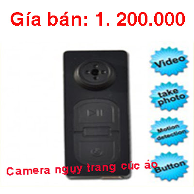 Camera ngụy trang cúc áo vk Camera ngụy trang cúc áo vk