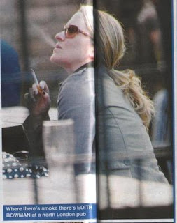 Edith Bowman Smoking Cigarette Edith Bowman Smoking