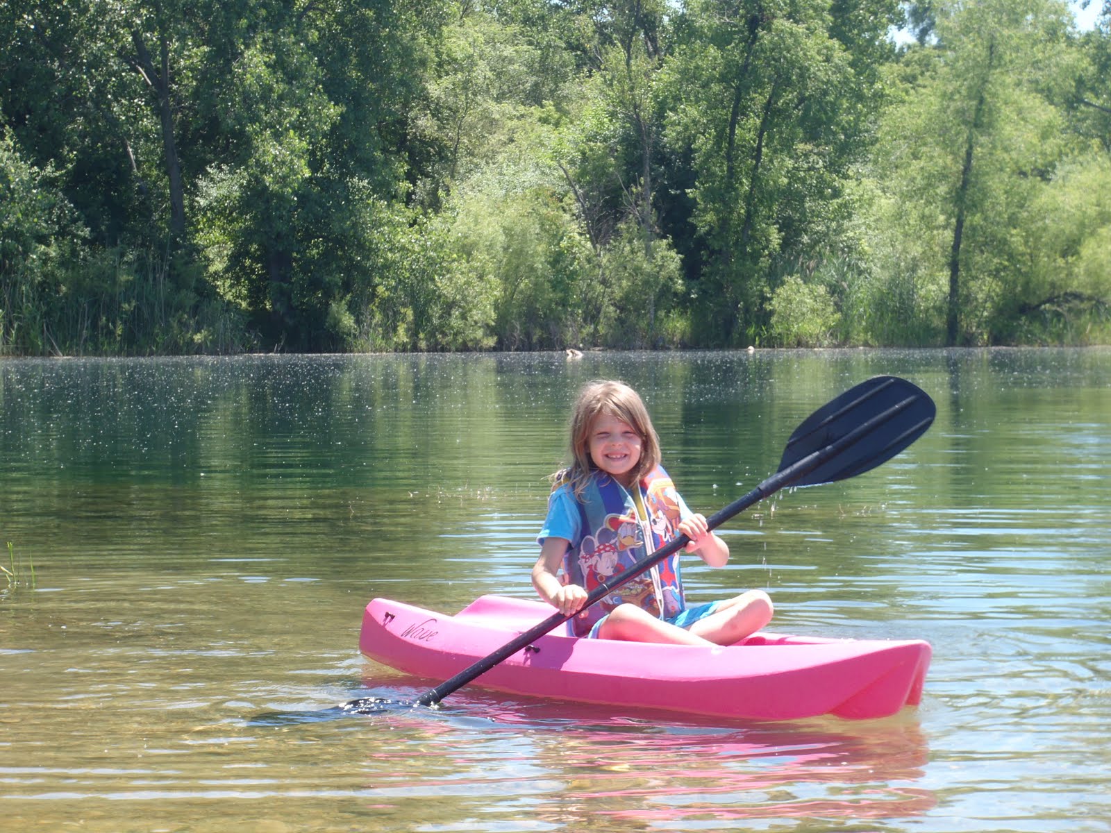 Northern Illinois Paddlers First Official Paddle on the Pink Kayak
