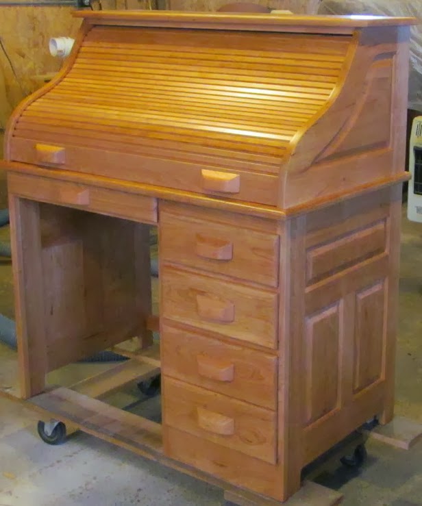 Tom Kies Woodworks Student Apartment Rolltop Desk
