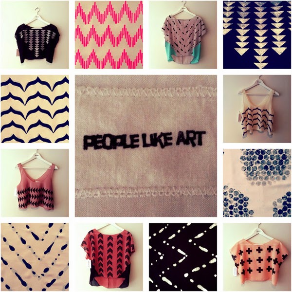 Handmade, handprinted clothing by People Like Art