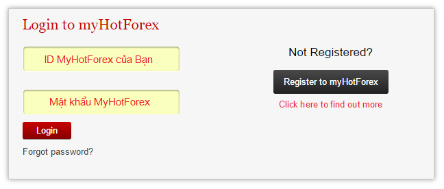My hotforex login