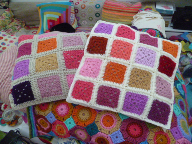 The 8th Gem Solid Granny Square Pillow And Cushion Free Pattern