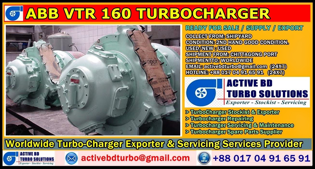 ABB VTR 160 TURBOCHARGER ACTIVE BD TURBO SOLUTIONS