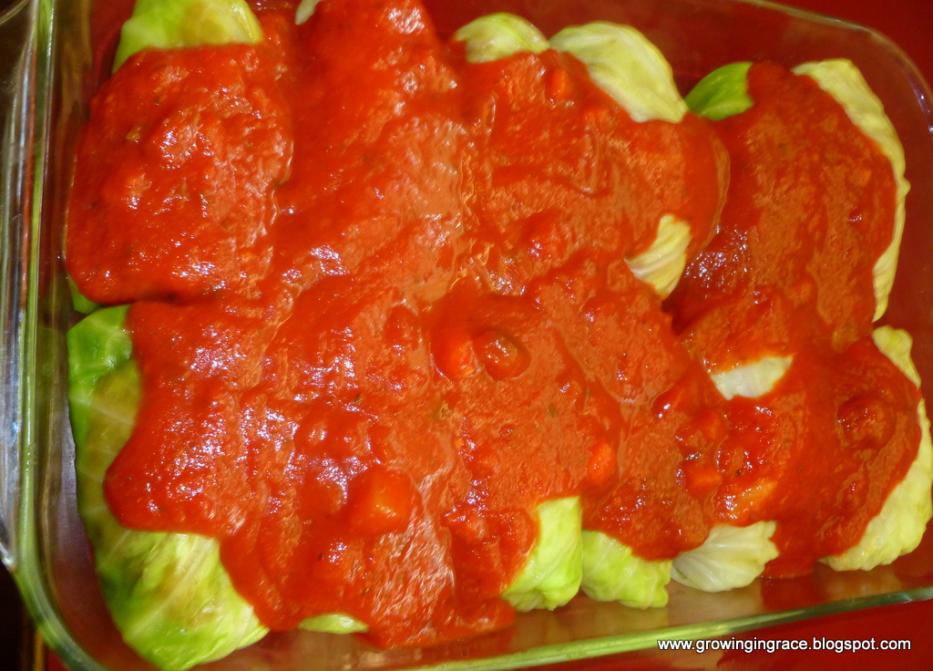 Growing in Grace Cabbage Rolls Italian Style