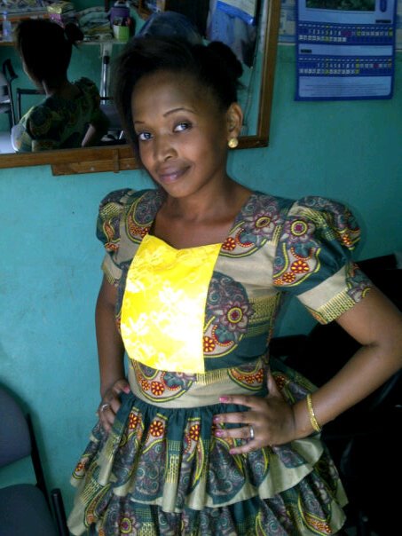 kitenge with lace designs