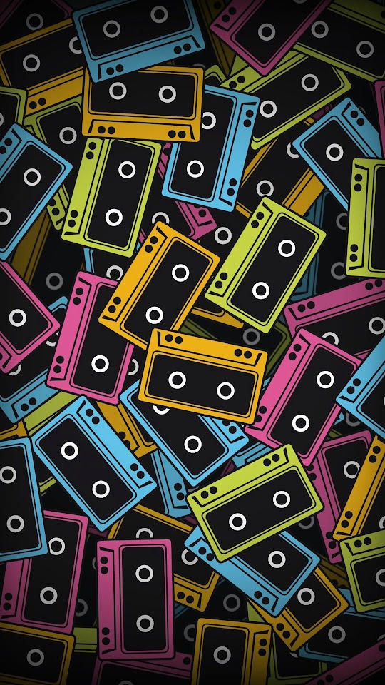 Audio Cassette Color Vector Android Wallpaper