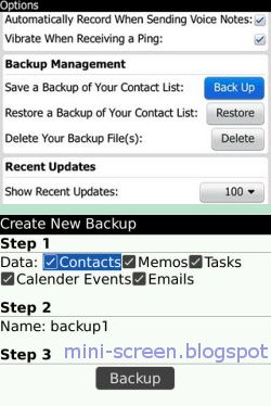 DataBackup App: Blackberry Data Backup