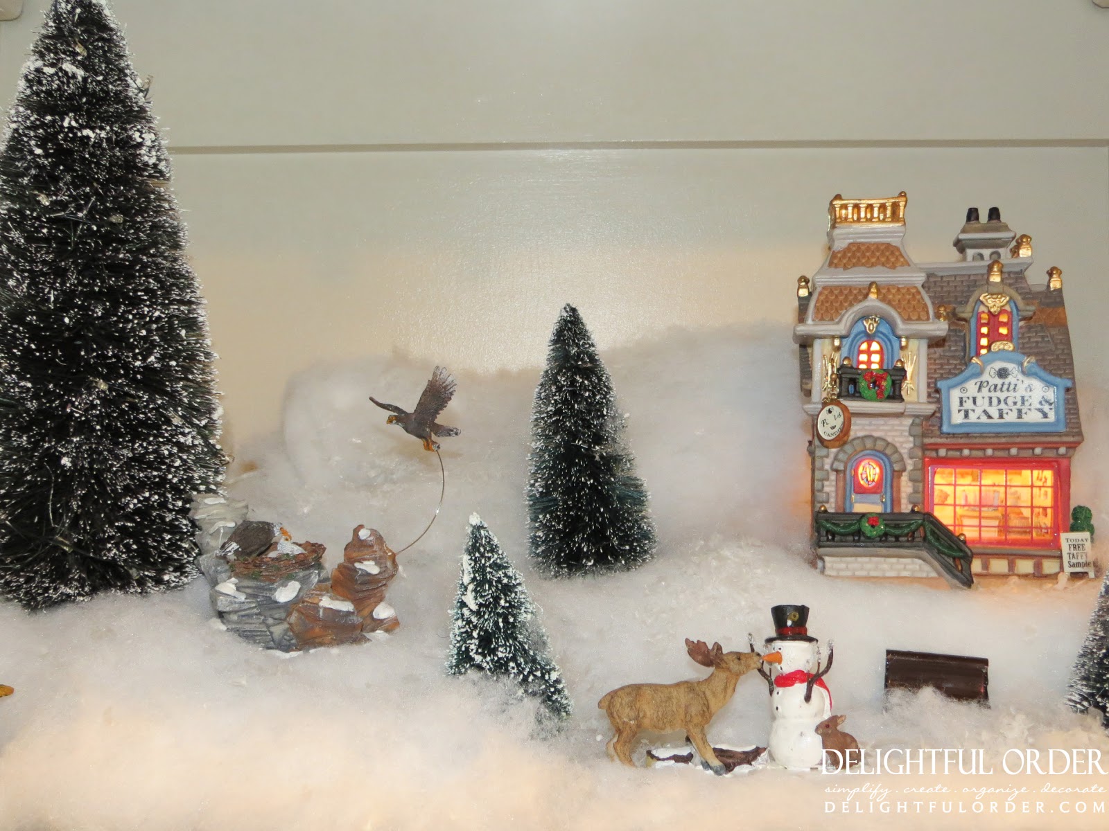 Delightful Order My Snow Village Christmas Decor Gets a New Home