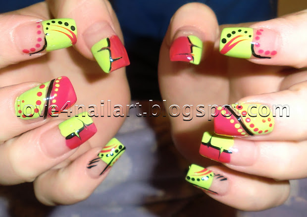 love4nailart colorful abstract