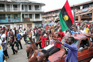Igbo youths protest over arrest of Radio Biafra director