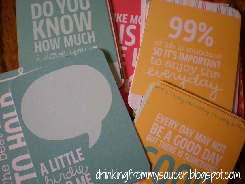 Drinking From My Saucer :: My Old Scrapbook Supplies Made New :: Project Life!!