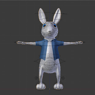 CG Bunny Rabbit Wireframe