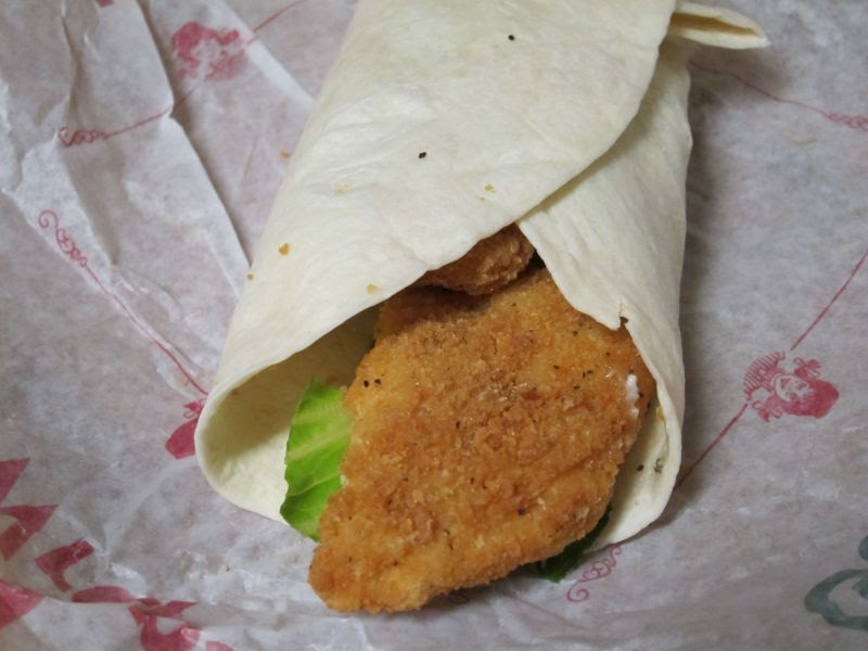 Review Wendy's Crispy Chicken Caesar Wrap Brand Eating