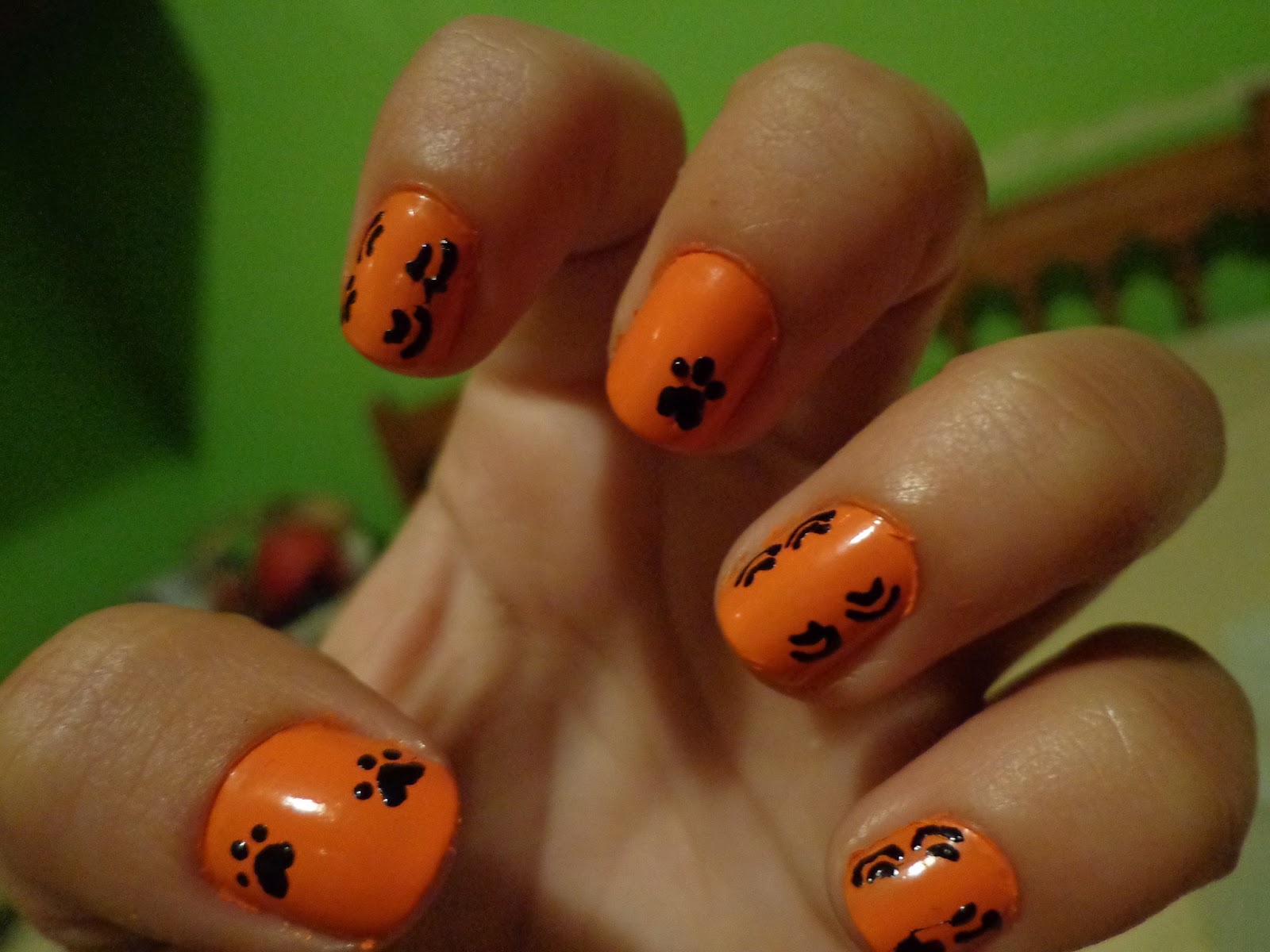 My Crazy Obsession Nails Tutorial Garfield
