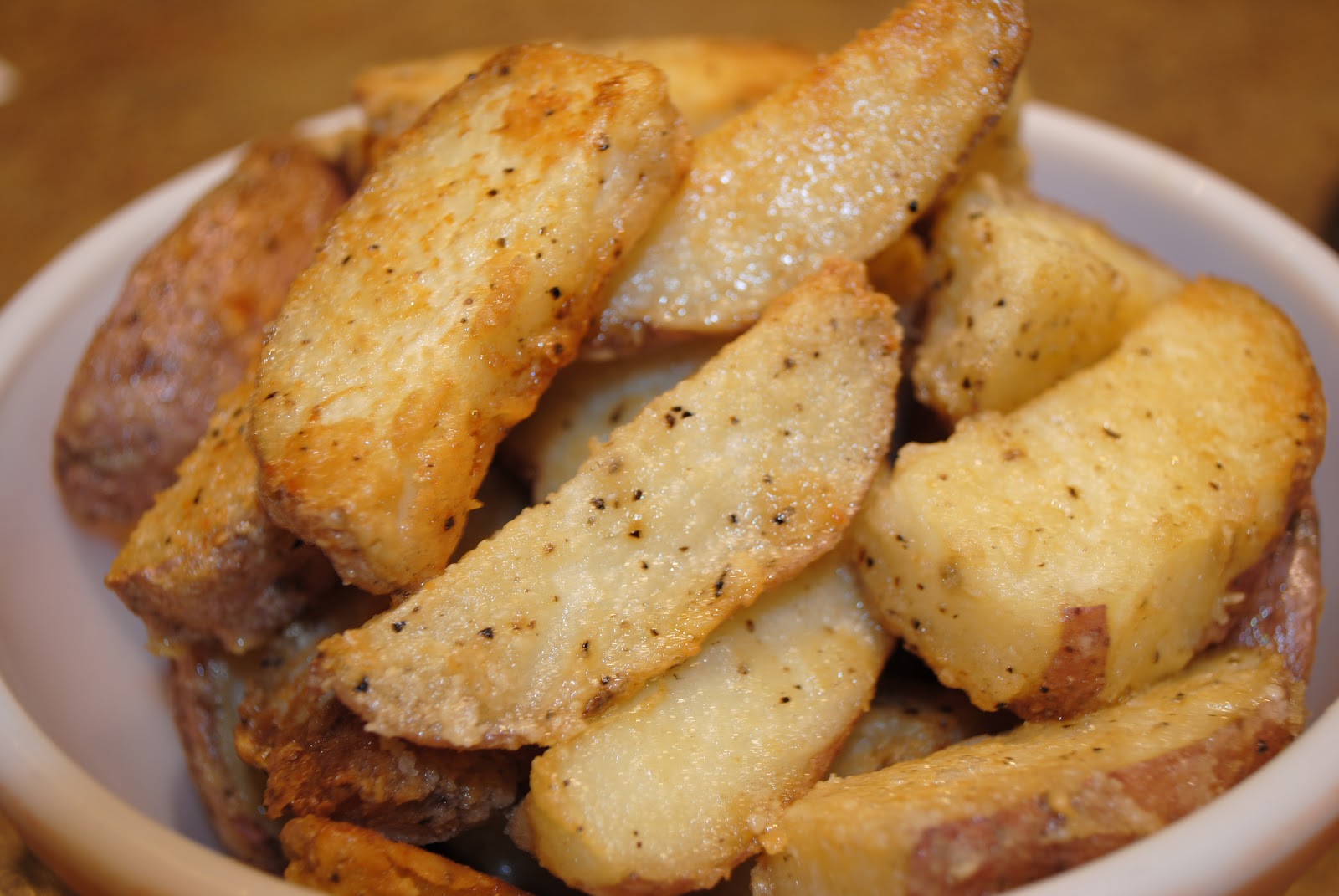 The Audacious Cook Parmesan Crusted Potato Wedges