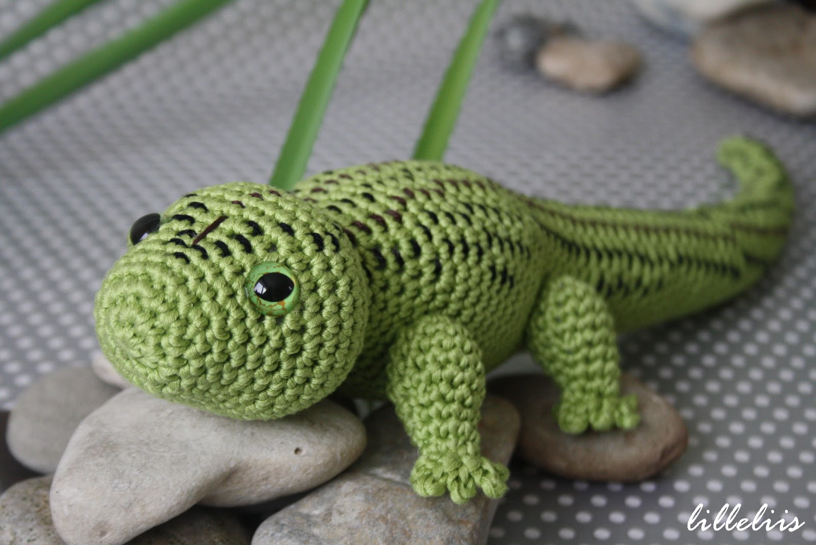 lilleliis.blogspot.com: Amigurumi lizard/heegeldatud sisalik