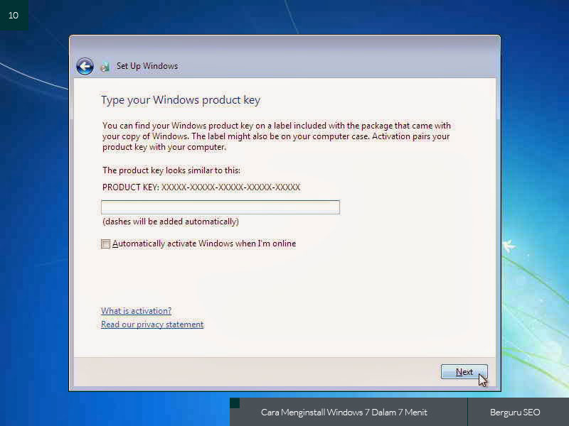 Cara Menginstall Windows 7 Dalam 7 Menit