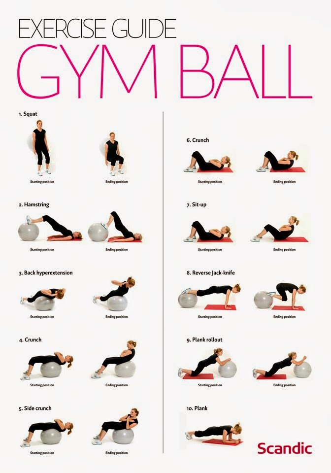  Gym Ball Exercises For Beginners Pdf for Burn Fat fast