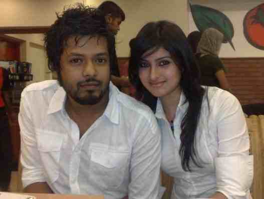 Anika Kabir Shokh with her boyfriend's photos Anika Kabir Shokh with her boyfriend's photos