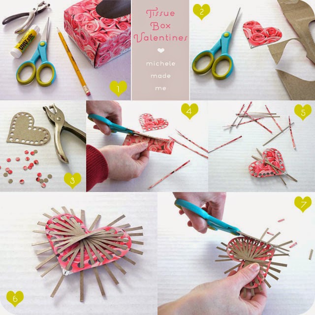 Serduszko z opakowania po chusteczkach