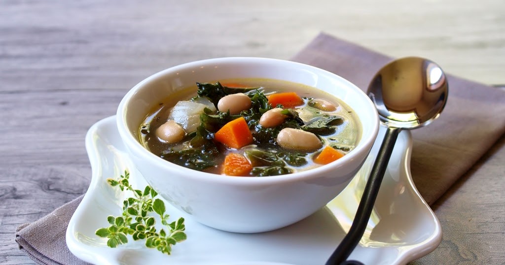 DJ in the Kitchen Redbor Kale and Great Northern Bean Soup