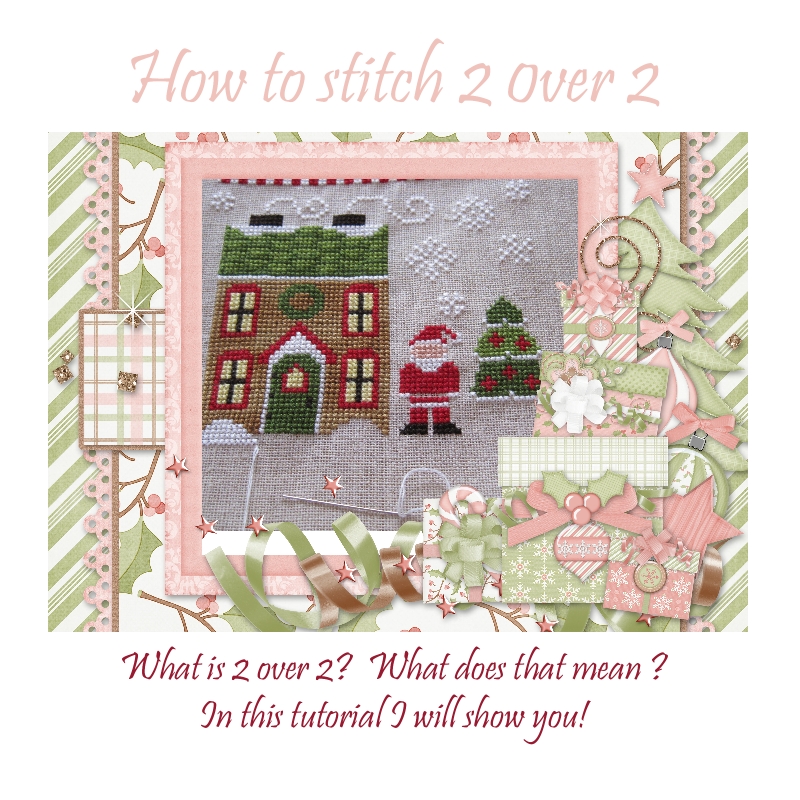 Lynn B 's finishing instructions for cross stitch Stitching 2 over 2