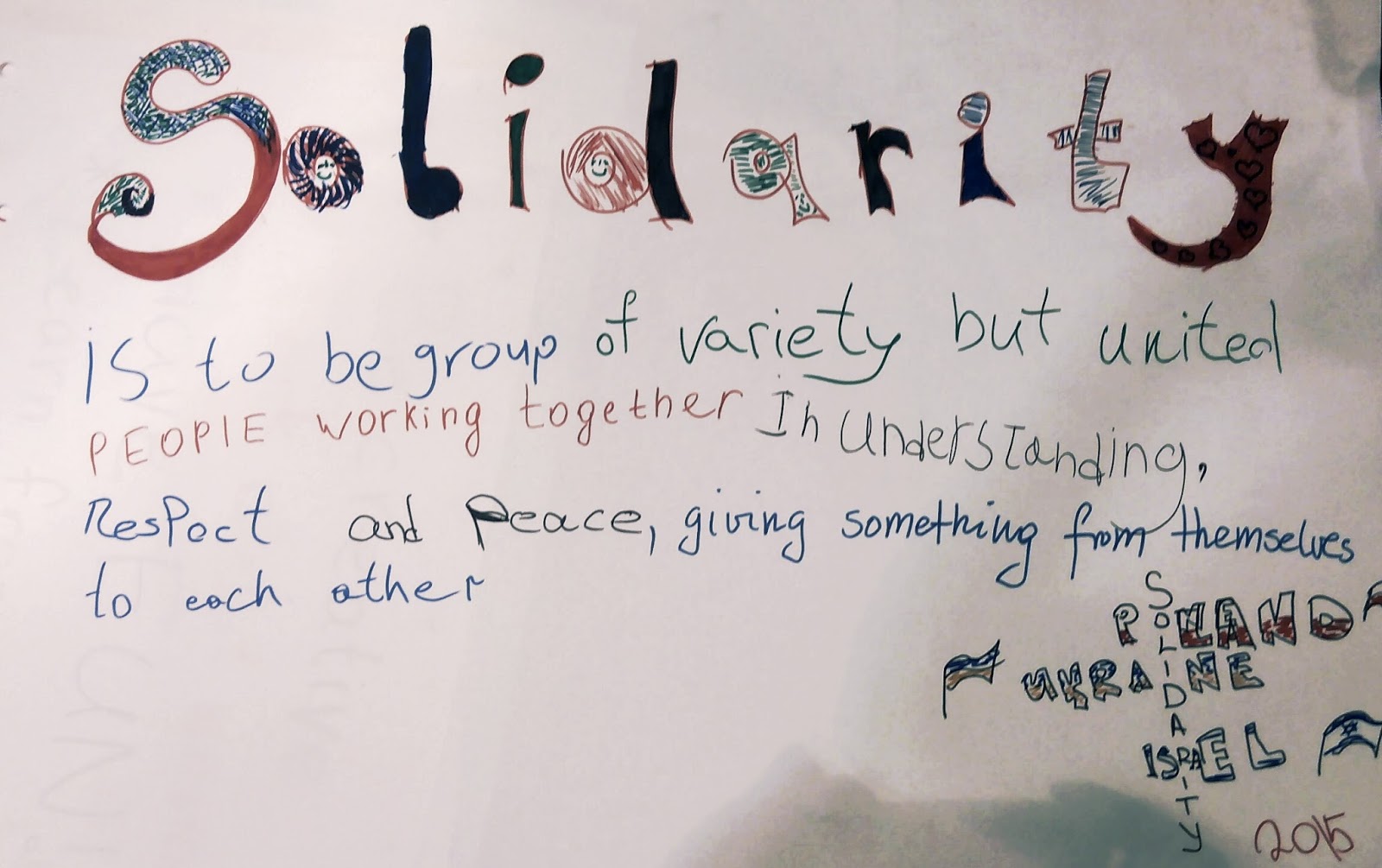 Various Shades of Solidarity We must be the change we wish to see in