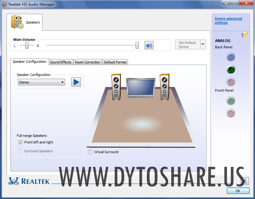 Download realtek hd audio manager