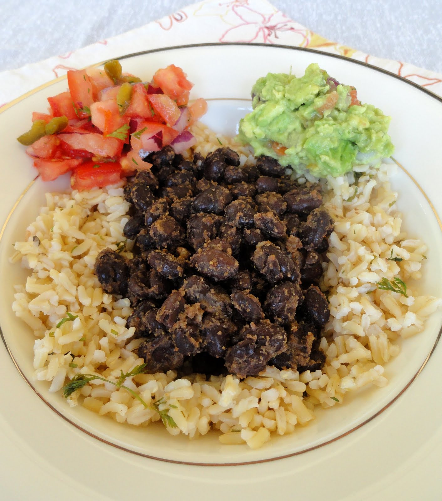 As Good As Gluten Seasoned Black Beans with Cilantro Lime Rice