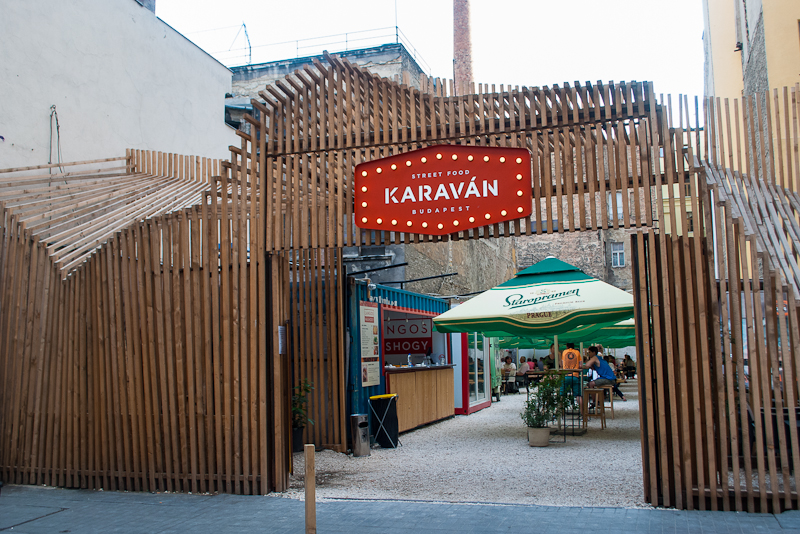 Karavan street food in budapest Karavan street food area in budapest
