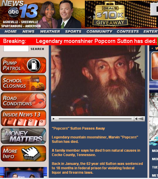 The Carpetbagger Popcorn Sutton