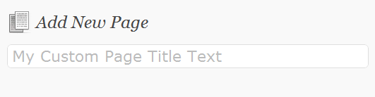 custom text in page editor custom text in page editor