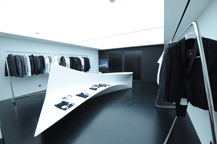 Neil Barrett shop designed by Zaha Hadid