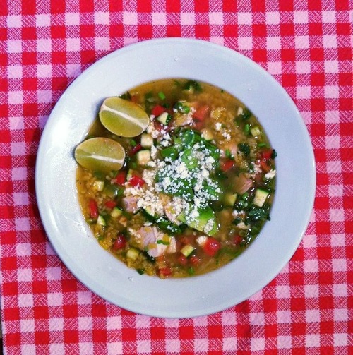 COOKING THYME MEXICO CITY STYLE CHICKEN AND RICE SOUP