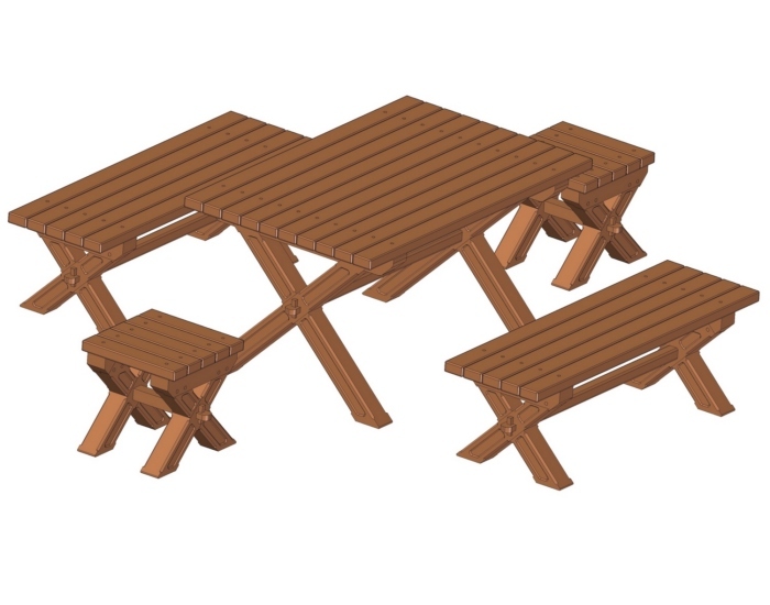 Wood Working Plans , Shed Plans and more Simple Garden Table And Bench