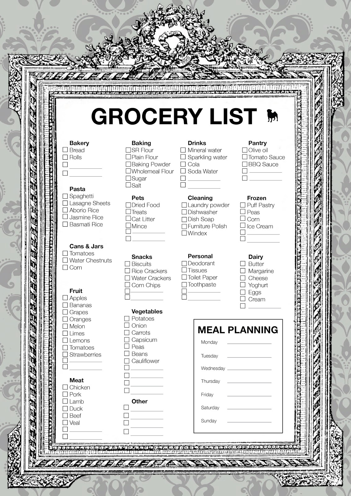 Grocery List