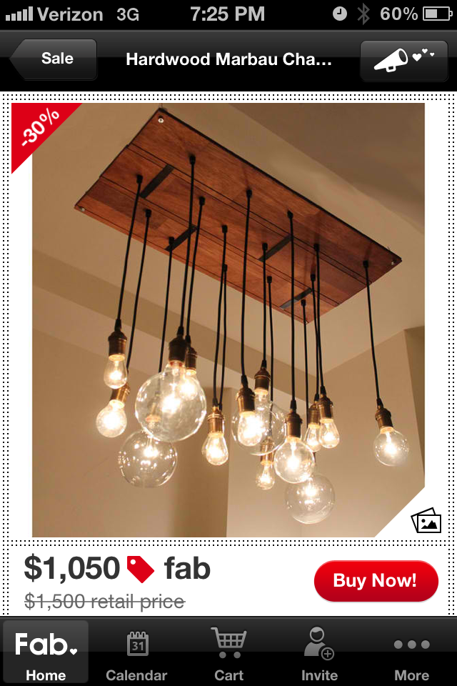 Occasional Carpenter Edison Bulb Chandelier