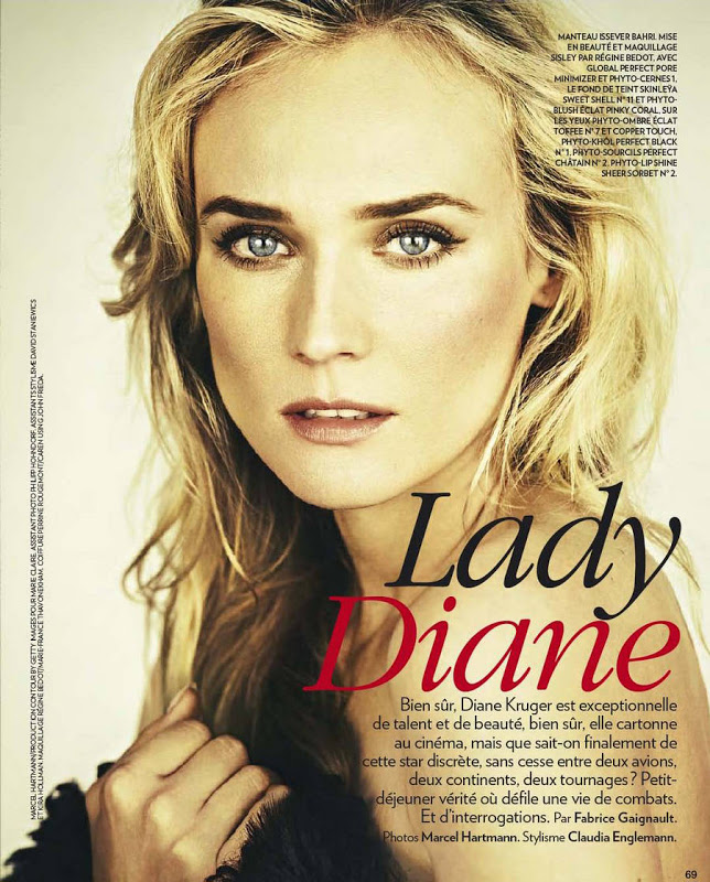 Smartologie: Diane Kruger for Marie Claire France November 2012