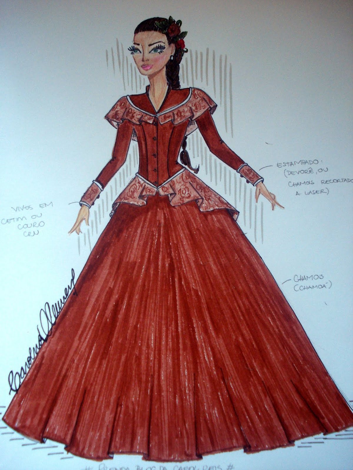 vestido de prenda estampado