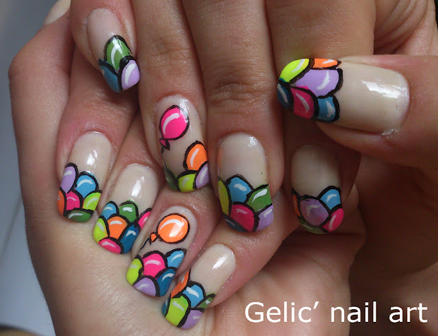 gelic' nail art balloon funky