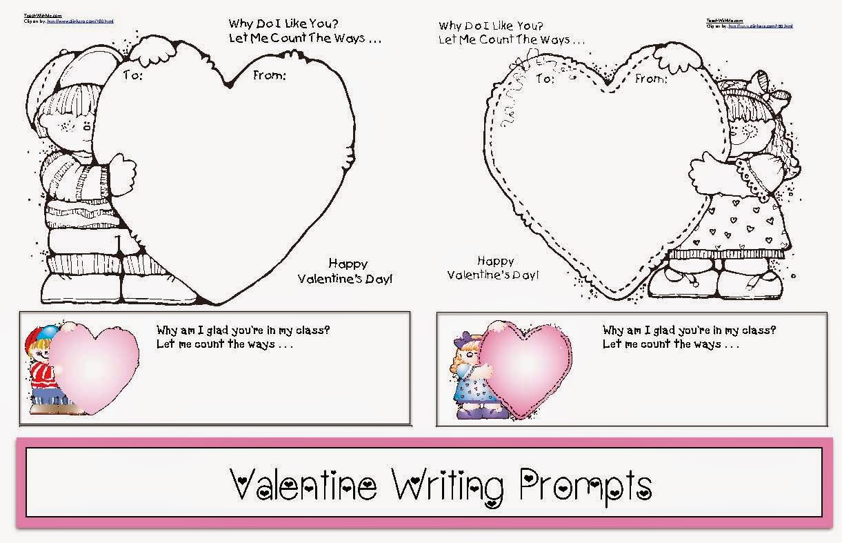 Valentine writing paper kindergarten