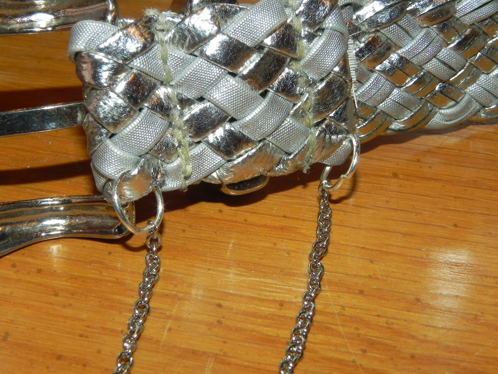 Smart n Snazzy DIY Guess Inspired Chain Accent Metallic Belt