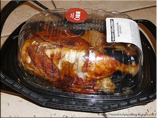 deli bought rotisserie BBQ chicken